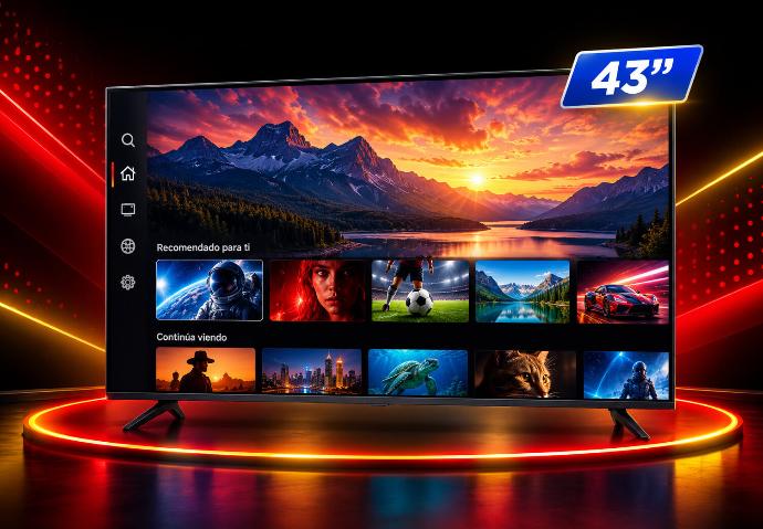 Pantalla de 43 pulgadas del sorteo de Electro Days